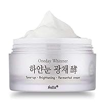 Nella Whitening and Brightening Tone-Up Cream, Fermented Natural Ingredients, Korean Beauty, 50 ml
