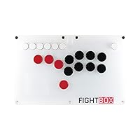 FightBox B1 PC Arcade Controller, Leverless, Silent, Silver Axis Switch, Compatible with 14 Buttons PC
