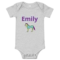 Emily Personalized Baby Short Sleeve One Piece