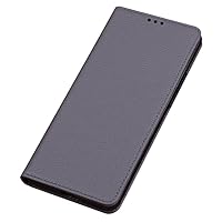 Genuine Leather Case for iPhone 15 Pro Max/15 Pro/15 Plus/15, Premium Business Phone Case Magnetic Closure Flip Soft Shockproof Cover,Black,15 Pro (Grey,15 Pro Max)