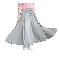 Oversized Maxi Long Pleated Skirt plus1x-10x(SZ16-52)