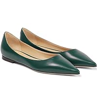 LEHOOR Women Comfortable Suede Flats Shoes Pointed Closed Toe Slip On Ballet Flats Pointy Toe Flat Heel Dress Shoes Spring Comfort Velvet Loafer Flats Casual Club Driver Dress Flats Classic 4-11 M US