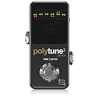 POLYTUNE 3 NOIR Tiny Polyphonic Tuner with Multiple Tuning Modes and Built-In BONAFIDE BUFFER
