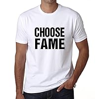 Men's Graphic T-Shirt Choose Fame Eco-Friendly Limited Edition Short Sleeve Tee-Shirt Vintage Birthday Gift