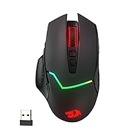 M690 PRO Wireless Gaming Mouse, 8000 DPI Wired/Wireless Gamer Mouse w/Rapid Fire Key, 8 Macro Buttons, Ergonomic Design for PC/Mac/Laptop