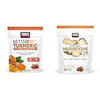 Force Factor Better Turmeric Joint Support Supplement for Extra Strength Joint Health & Modern Mushrooms Soft Chews, Mushroom Supplement with Lions Mane, Turkey Tail