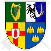 Ireland Irish 4 Province Coat of Arms Badge Crest EIRE 94mm (3.7