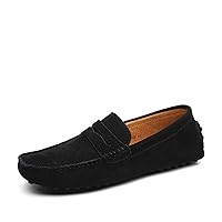 Mens Casual Dress Moccasins Suede Leather Driving Penny Loafers Boat Shoes