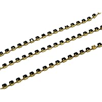The Design Cart Emerald Green Cup Chain (16 ss - 4 mm) (5 Meters) Used for Jewellery Making, Decorating Handbags, Wallets, Etc