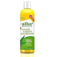 Alba Botanica Smooth & Soothe Conditioner, Cannabis Sativa Seed Oil, 12 Oz