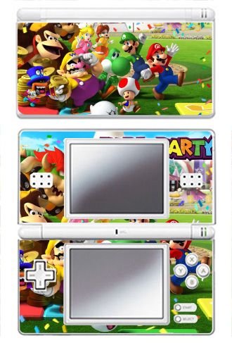 Mario Party Game Skin for Nintendo DS Lite Console