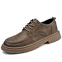 Men's Leather Loafers, Round Toe, Flexible Design