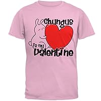 Valentine's Day Chungus is My Valentine Mens T Shirt Light Pink 3X-LG