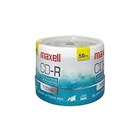 Maxell CD-R Discs 700MB/80min 48x Spindle Silver 50/Pack MAX648250