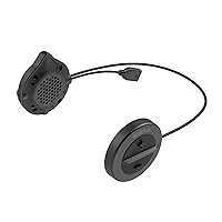 Snowtalk 2 - Universal Bluetooth Headset for Snow Helmets with Built-In Wireless Intercom, Black