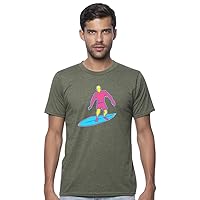 Mens Simple Surfer Surfing Tee Shirt - Made in USA