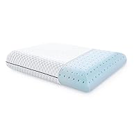 WEEKENDER Gel Memory Foam Pillow – Ventilated Cooling Pillow – Removable, Machine Washable Cover - King , White