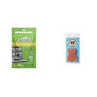 Affresh Dishwasher Cleaner, Helps Remove Limescale and Odor-Causing Residue, 6 Month Supply & Brown Sugar Bear Light Brown Sugar Original Sugar Saver and Softener, Single