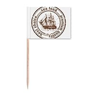 Sea Food Boat Classic Country City Toothpick Flags Marker Topper Party Decoration