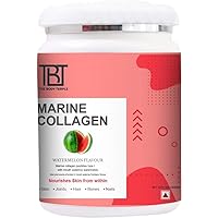 Marine Collagen with Hyaluronic Acid, Biotin & Vitamin C - 250gm Powder - No Smell - Easy to Mix - for Skin, Hair & Nails (Watermelon)
