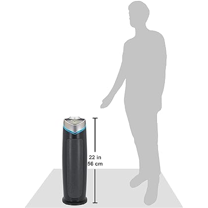 Germ Guardian Air Purifier with HEPA 13 Filter, Removes 99.97% of Pollutants, Covers Large Room up to 743 Sq. Foot Room in 1 Hr, UV-C Light Helps Reduce Germs, Zero Ozone Verified, 22