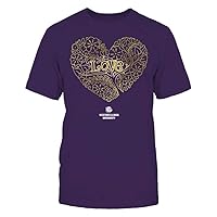 FanPrint Western Illinois Leathernecks - Love - Tree Heart Galaxy Gift T-Shirt