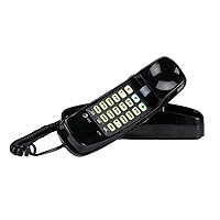 210 Basic Trimline Corded Phone, No AC Power Required, Wall-Mountable, Black