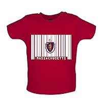 Massachusetts Barcode Style Flag - Organic Baby/Toddler T-Shirt