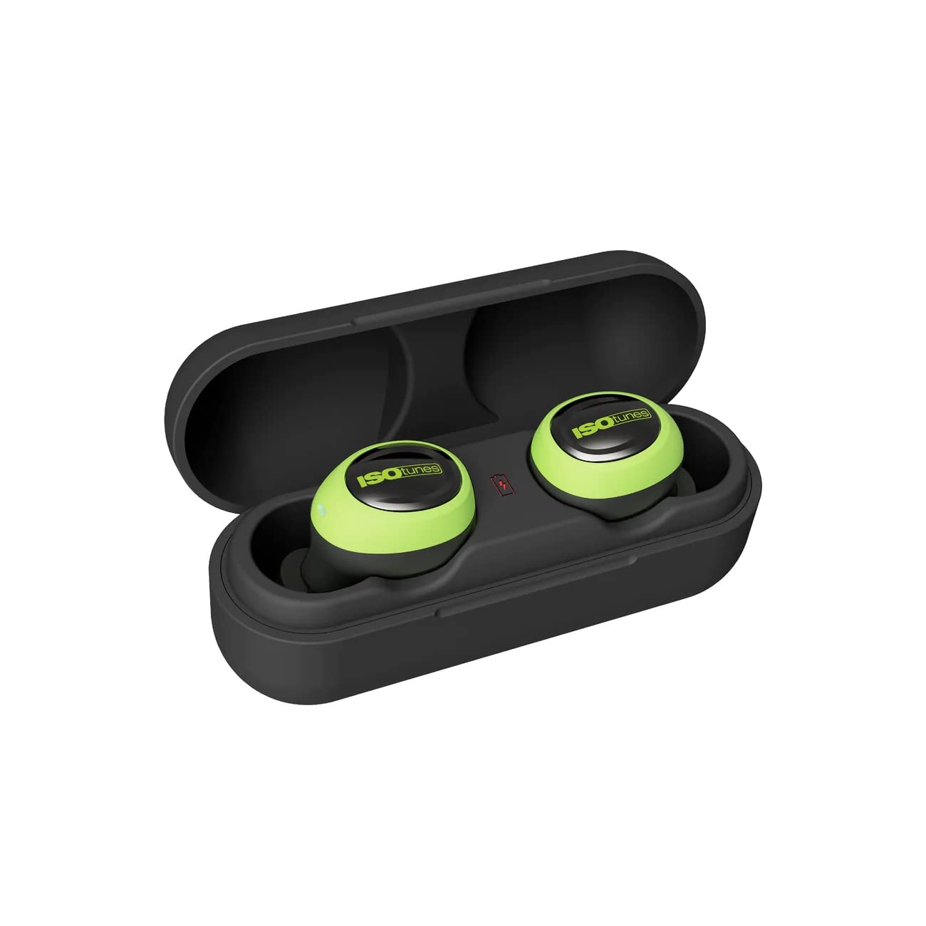 ISOtunes Free 2.0 True Wireless Earbuds: Improved 25 dB Noise Reduction Rating, 22 Hour Total Battery Life, Noise Cancelling Mic, OSHA Compliant Bluetooth Hearing Protector (Free 2.0 - Safety Green)