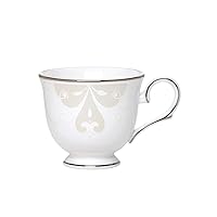 Lenox Opal Innocence Scroll Teacup, Tea Cup, White