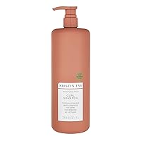 Kristin Ess Hair Moisture Rich Curl Shampoo for Curly + Wavy Hair, Curly Hair Product for All Curls 2A-4C, Lightly-Clarifying + Anti-Frizz - Sulfate, Paraben + Silicone Free, 33.8 fl. oz.