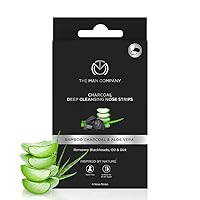 Charcoal Nose Strips with Aloevera Extract | Blackhead, Whitehead Remover | Pores Cleanser | Dirt Free | Improves Skin Texture ( 4 Strips)