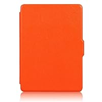 New Cover for 6.8Inch Kindle Paperwhite 11Th Gen 2021 Released Ebook Reader Cover Premium Pu Leather Waterproof Sheet with Auto Wake/Sleep - Color Multicolor Solid Color,Orange