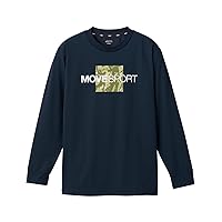 Descente MOVESPORT Long Sleeve T-Shirt, Square Logo, Sunscreen, Stretch, UV Protection