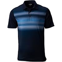 Greg Norman Gn Collection Men's Engineered Chest Stripe Golf Polo Navy 2XL