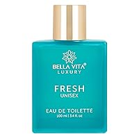 ZAIVA FRESH Eau De Toilette Unisex Perfume for Men & Women with Bergamot, Ylang Ylang |Refreshing EDT Long Lasting Fragrance Scent, 100 Ml