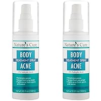 Nature's Cure Body Acne Treatment Spray - 3.5 fl oz (Pack of 2)