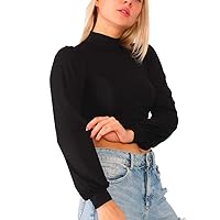 U-Wear Women’s Open Back Long Sleeve Blouse Top