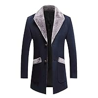 Male Slim Fit Overcoats Autumn Winter Coats Trench Men Winter Trench Coats Long Jackets Wool Blends