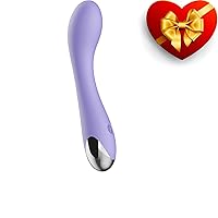 G Spot Vibrator Dildo for Vagina, Clitoral, Anal Stimulation with 10 Vibrations Modes Personal Powerful Quiet Vibrating Massager Rechargeable Waterproof Adult Sex Toy for Women, Men, Couples (Purple)