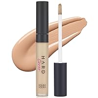 Hard Cover Liquid Concealer SPF30+ PA++ - Slim Fit, Lightweight, Long-Lasting, High Adhesion Formula with Cica & Chamomile Extracts, 0.24 fl.oz. (04 Honey)