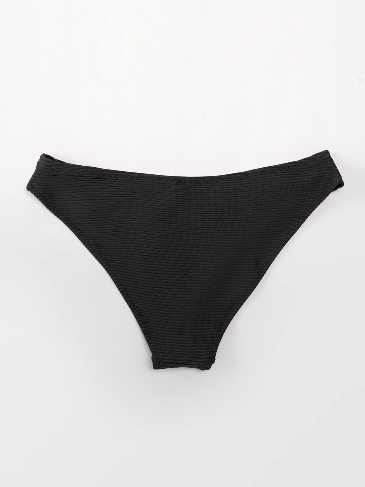 CUPSHE Swimsuit for Women Bathing Suit Triangle Bikini Top Low Waist Bikini Bottom, M