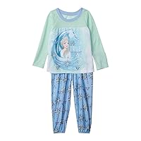 Disney Girls’ Big “Frozen” Pajama Set, Elsa True to Myself, 6