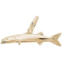Rembrandt Charms Barracuda Charm, 10K Yellow Gold