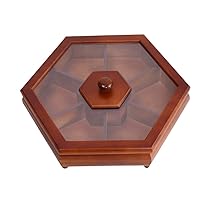 Solid Wood Grains and Dried Fruit Tray, Multifunctional Creative Living Room Snack Storage Box