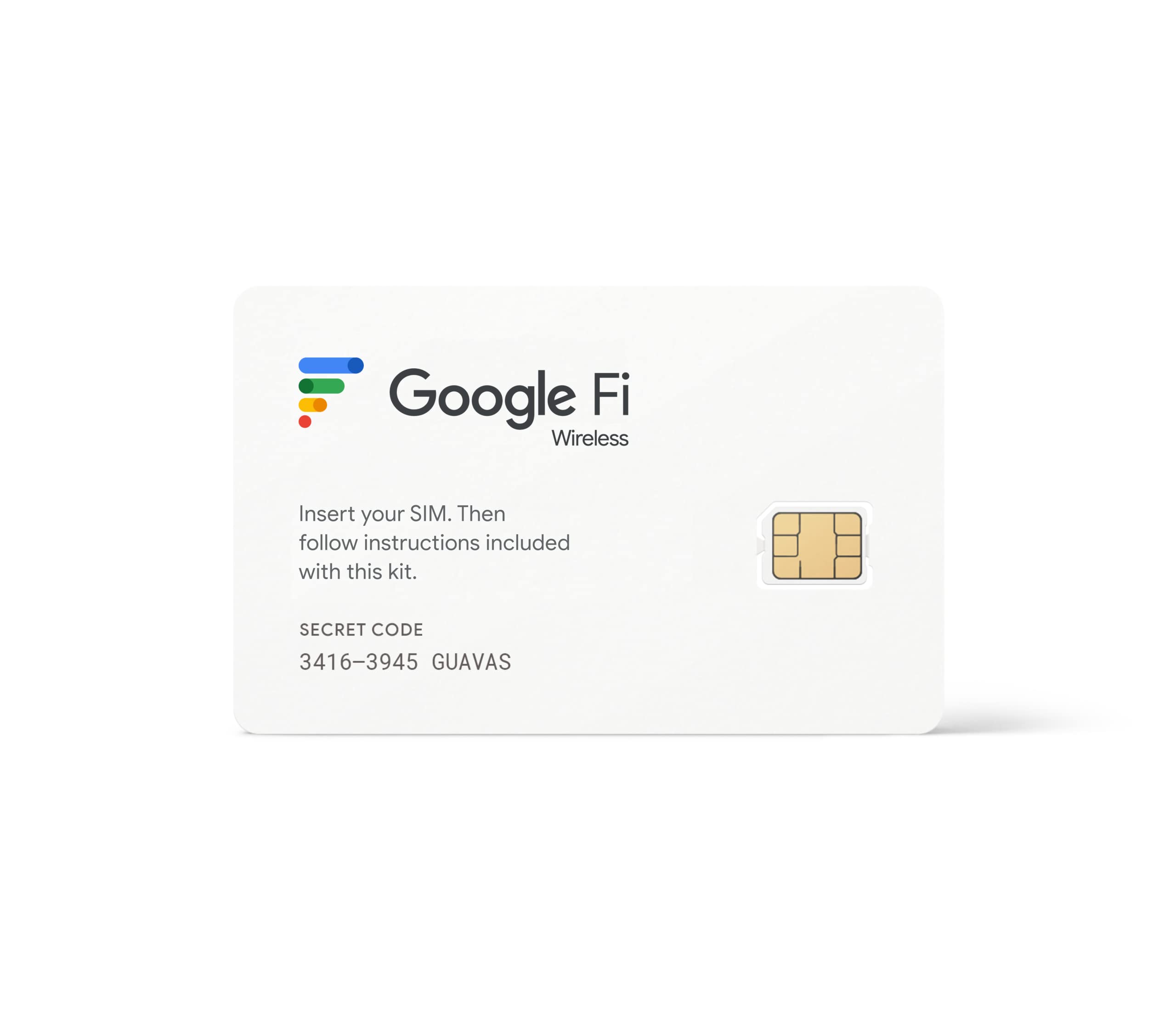 Google Fi Wireless SIM Kit Talk/Text/Data