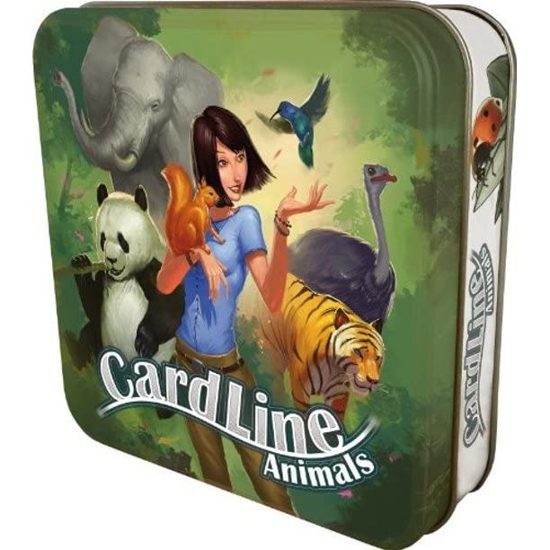 Cardline Animals Card Game | Educational Game | Animal Themed Strategy Game | Fun Family Game for Adults and Kids | Ages 7+ | 2-8 Players | Average Playtime 15 Minutes | Made by Monolith