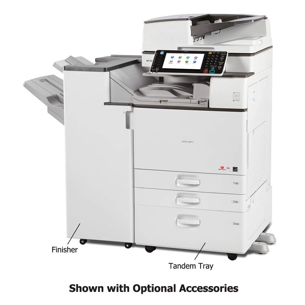 Renewed Ricoh Aficio MP C3503 Color Multifunction Copier - A3, 35 ppm, Copy, Print, Scan, 2 Trays and Stand (Renewed)