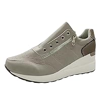 Women's Walking and Running Shoes Flat Casual Shoes Platform Sneakers Wedges High Top Shoes