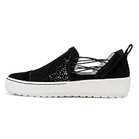 Jambu Womens Erin Floral Slip On Sneakers Shoes Casual - Black
